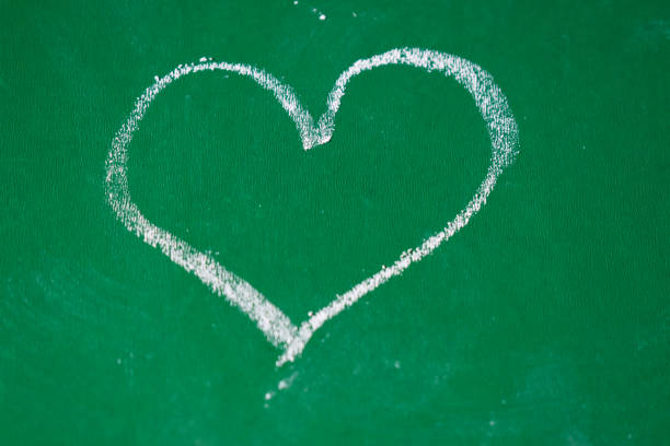istock Heart on a green writting board 1322138222