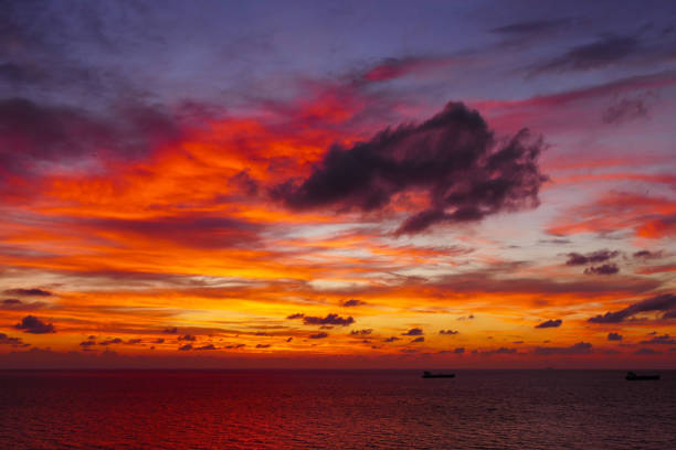 istock Colorful Atlantic morning sky off Florida coast 1322141997