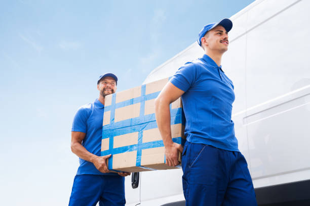 istock Delivery And Removal. 2 Movers Near Van 1322156415