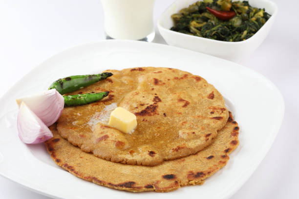 istock Makki Ki Roti & Sarson Ka Sag is basically Corn floor flat bread 1322156743