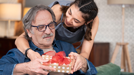 Giving gifts on father's day