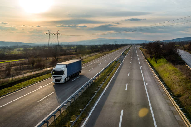 istock Truck with semi-trailer 1322168276