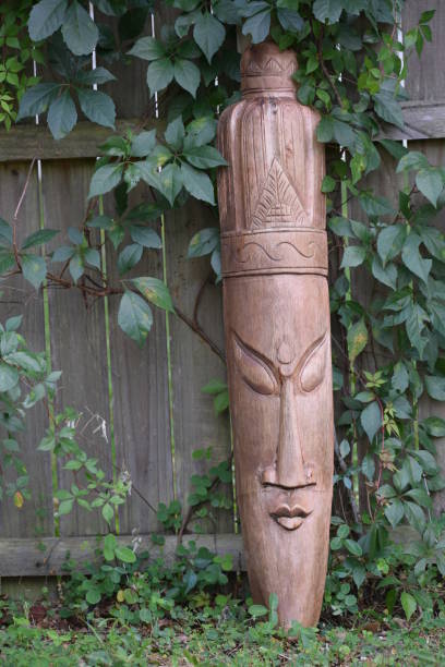 istock Close-up Wood Statue 1322169371