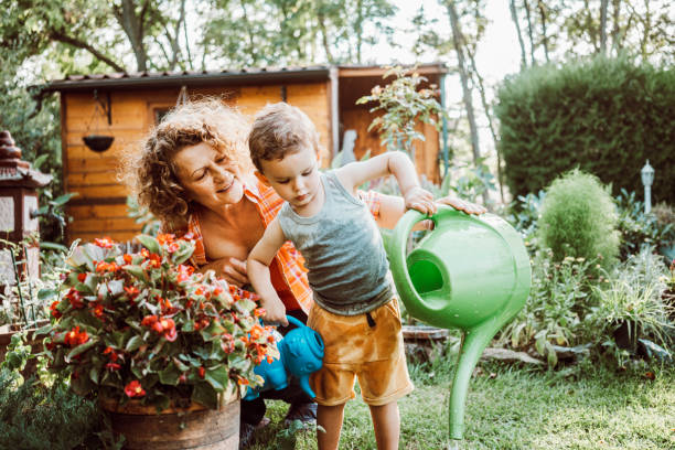 istock Family gardening together 1322170883