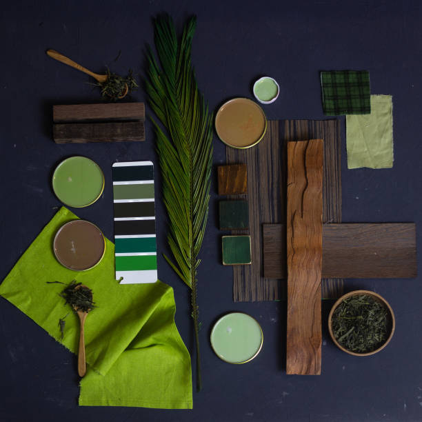 istock Mood board color palette for decor and interior design 1322174735