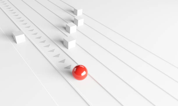 istock Leadership concept, One leader black sphere leads other boxes. 1322176083