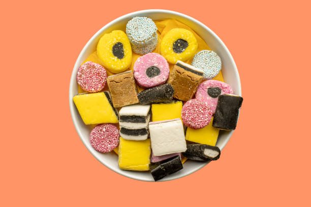 istock A white dish of liquorice sweets 1322182644