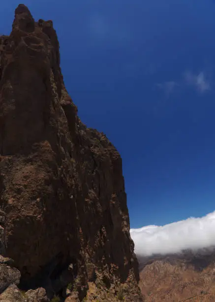 Photo of Gran Canaria, landscape of the central part of the island, Las Cumbres, ie The Summits, hiking route Tejeda - Roque Bentayga