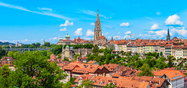 istock Bern aerial panoramic view, Switzerland 1322199311