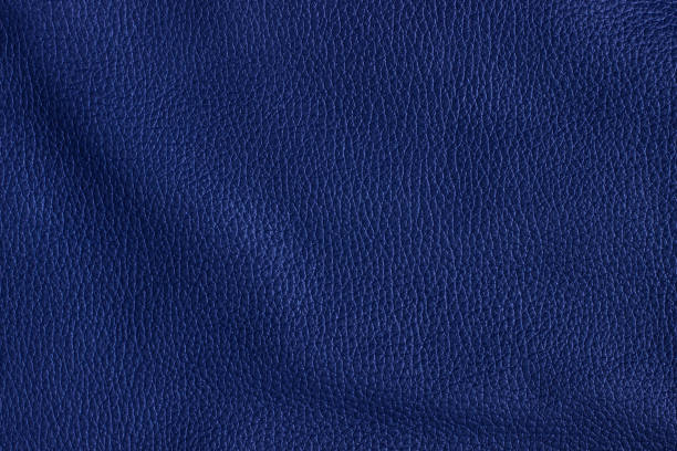istock Dark blue or navy natural or genuine leather texture for background. 1322201780