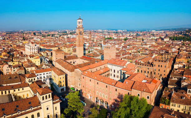 istock Torre Lamberti tower aerial view 1322202585
