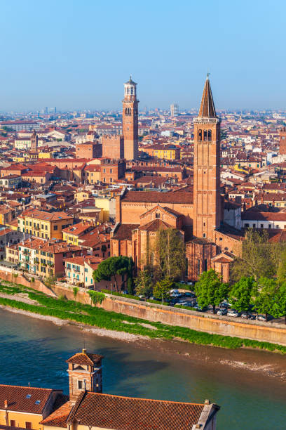 istock Verona aerial panoramic view, Italy 1322203462
