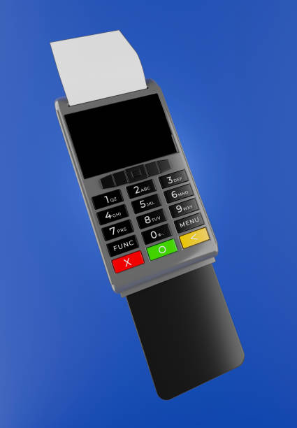 istock 3d render of credit card reader operating payment process with shopping concept for your mockup 1322210639