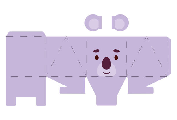 A Koala On Blank Template Vector Art At Vecteezy