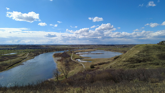 Big River in southern Alberta known for its trout fishing. It is also used by the city of Calgary for freshwater supply.