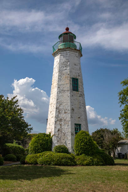 lighthouse lighthouse on Fort Monroe hampton virginia photos stock pictures, royalty-free photos & images