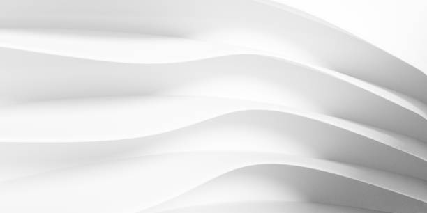 istock Abstract white Architecture Background.  3d render. Modern Geometric Wallpaper. Futuristic Technology Design 1322222444