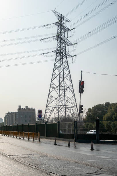 istock High voltage electric transmission tower 1322223497