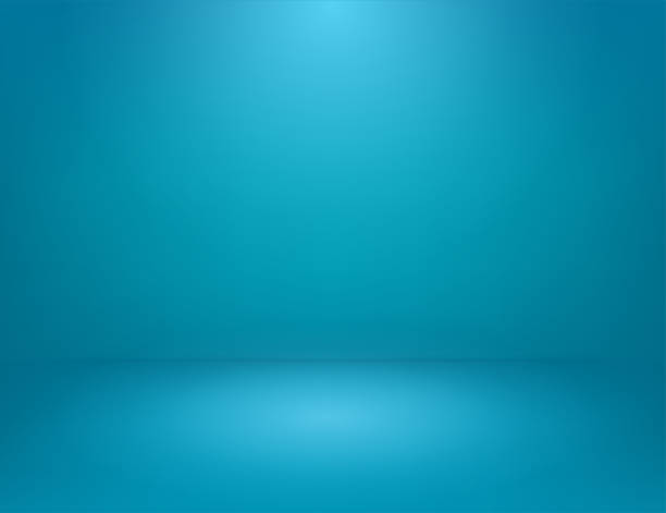 studio teal - three dimensional abstract backdrop backgrounds stock illustrations