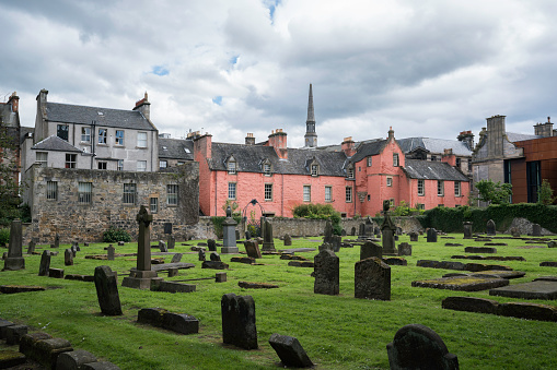 Church yard cemetery of the Dunfremline Abbey, Dunfermiline, Scotland, UK