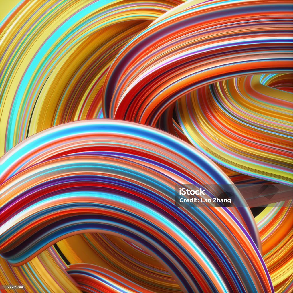 Color line abstract background 3d rendering Abstract Stock Photo