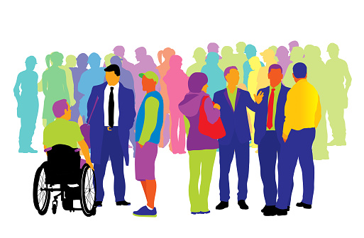 Community Components Graphics Community In Flat Design Bright Stock Illustration - Download Image Now ...