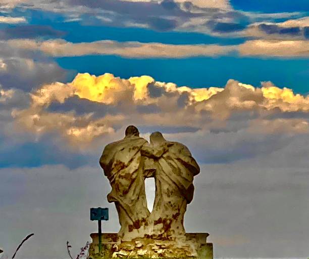 Wine Area in Lower Austria, near CZ Border (Retz Austria Europe) - Saints are watching over the grapes