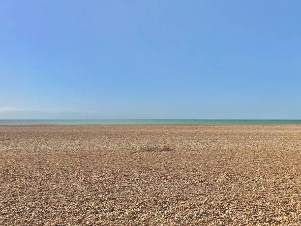A tranquil Brighton beach. stock photo