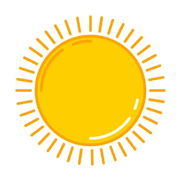 Vector illustration of Sun icon