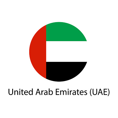 United Arab Emirates Flag. Vector Format