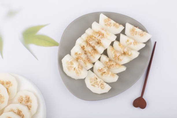 istock Korean Melon or oriental malon on white background. 1322255853