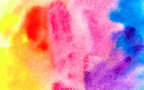 istock Colorful watercolor texture in rainbow. 1322262031