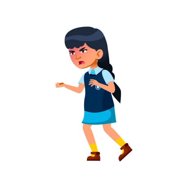 istock dissatisfied girl screaming and chaise somebody cartoon vector 1322262657