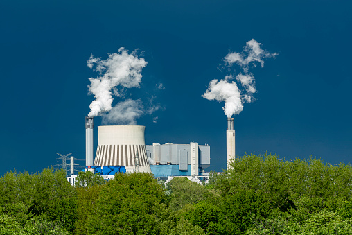 Pollution from power plants. They emit CO2.