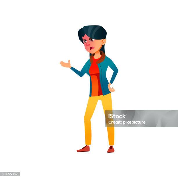 Angry Young Lady Screaming At Small Brother In Room Cartoon Vector Stock  Illustration - Download Image Now - iStock