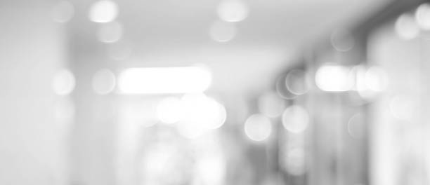 istock Blur abstract  black and white bokeh festive light background, banner, backdrop, wallpaper 1322272597