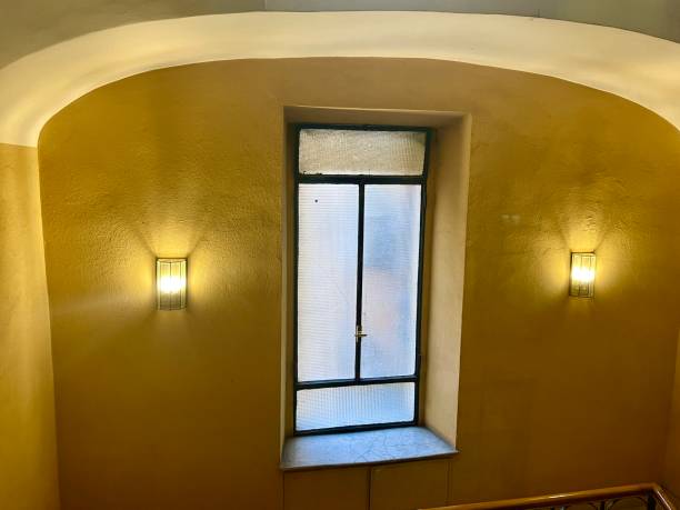 istock Lamps with window home interior 1322274096