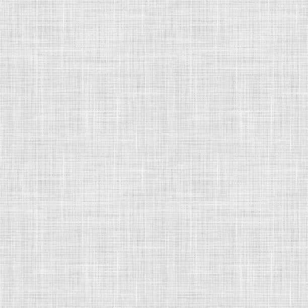Vector illustration of Vector woven fabric texture. Seamless pattern of textile. Repeating linen texture in light gray colors.