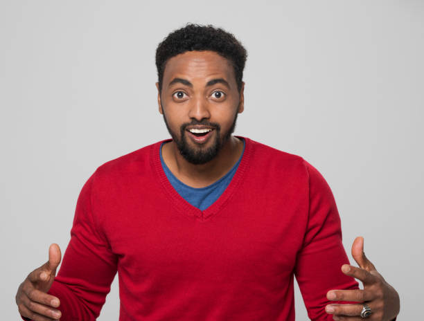 istock Close-up of surprised young man 1322275651