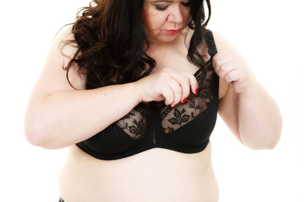 istock Woman big breast wearing bra 1322277159