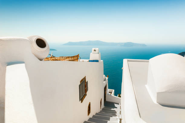 istock White architecture on Santorini island, Greece. 1322277615