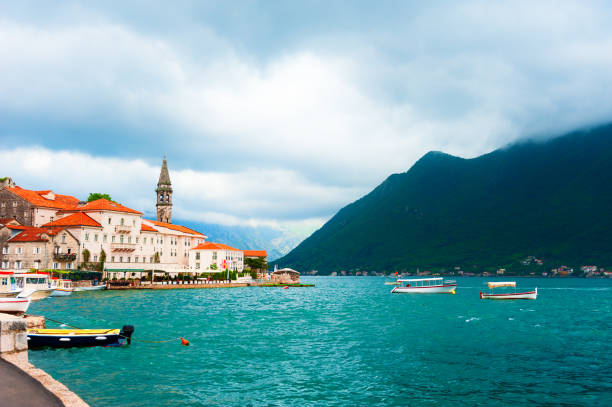 istock Perast town in Kotor bay, Montenegro 1322277666