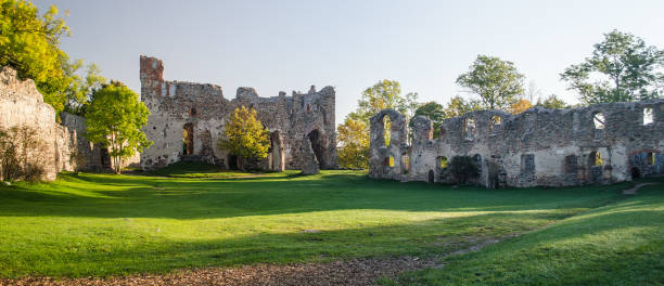 istock Ruins of Ancient Medieval Castle, Dobele, Latvia 1322282392