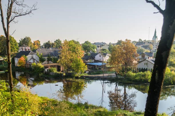 istock Dobele town and Berze river, Latvia 1322282434