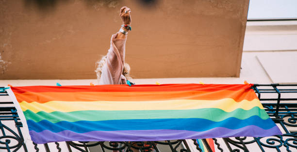 istock Giving support at the Pride Parade 1322284260