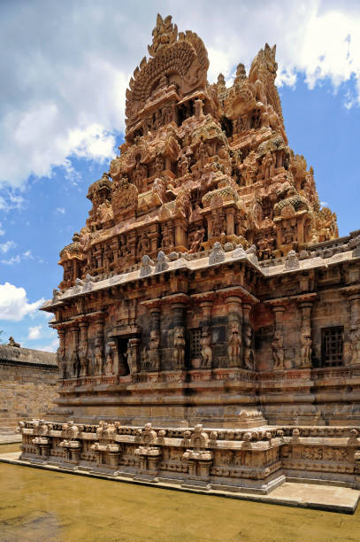 храм деванаяки аммана ковила в дарасураме тамилнаде - tamil nadu tamil temple amman стоковые фото и изображения