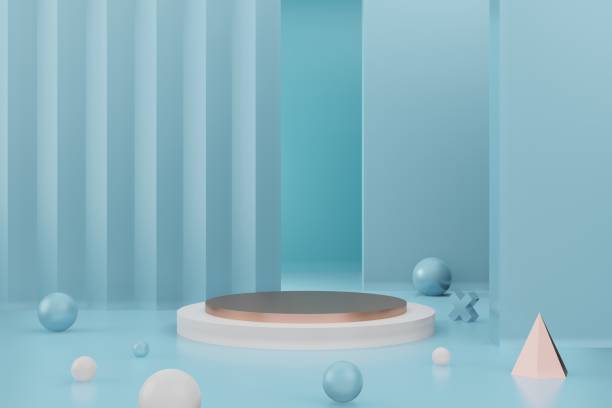 istock Premium minimal podium studio background for product display. Abstract Background Scene 3d Render for product advertise. 1322295705