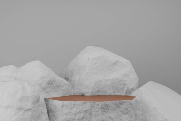 istock Abstract stone stand studio background for product display. Abstract Background Scene 3d Render for product advertise. 1322295759