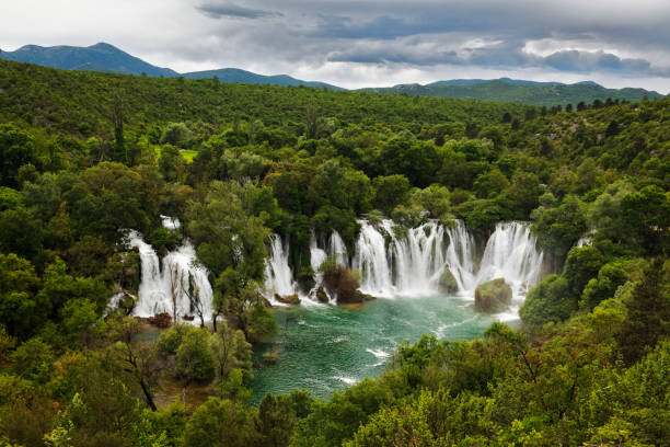 istock Kravica waterfall, Bosnia and Hercegovina 1322296189