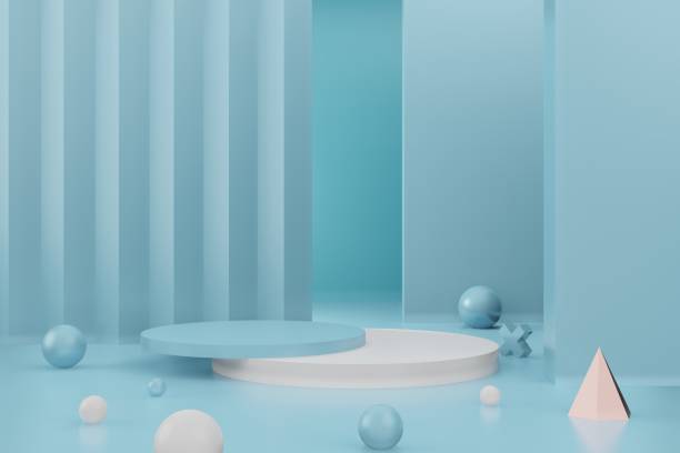 istock Premium minimal podium studio background for product display. Abstract Background Scene 3d Render for product advertise. 1322299437